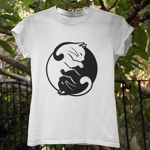 Cat YingYang Unisex T-Shirt